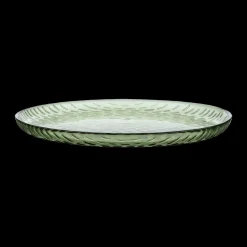 Marimekko Syksy Olive Glass Plates (Set of 2)