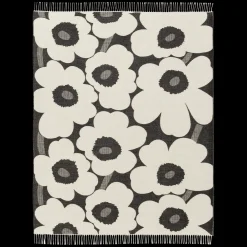 Marimekko Unikko Blanket, off-white/charcoal