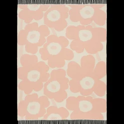 Marimekko Unikko Blanket, pink/cream