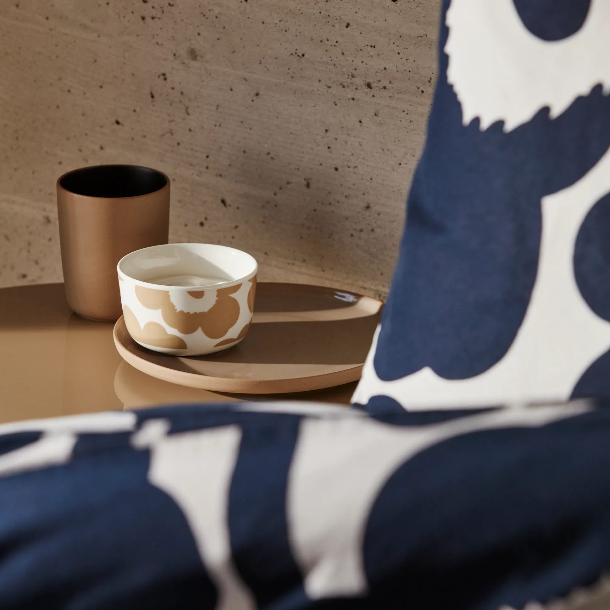 Marimekko Unikko Dessert Bowl, white/beige