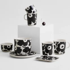Marimekko Unikko Large Mug, black/white