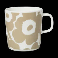 Marimekko Unikko Large Mug, white/beige