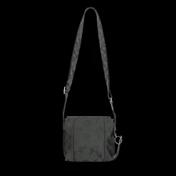 Marimekko Unikko Mini Messenger Shoulder Bag, black