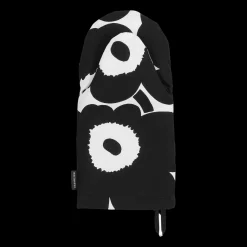 Marimekko Unikko Oven Mitten, white/black