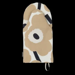 Marimekko Unikko Oven Mitten, beige