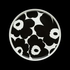Marimekko Unikko Salad Plate, black/white