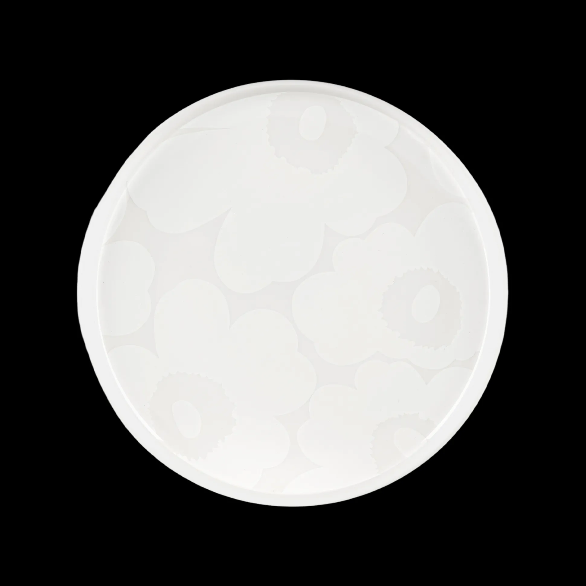 Marimekko Unikko Salad Plate, off-white/white