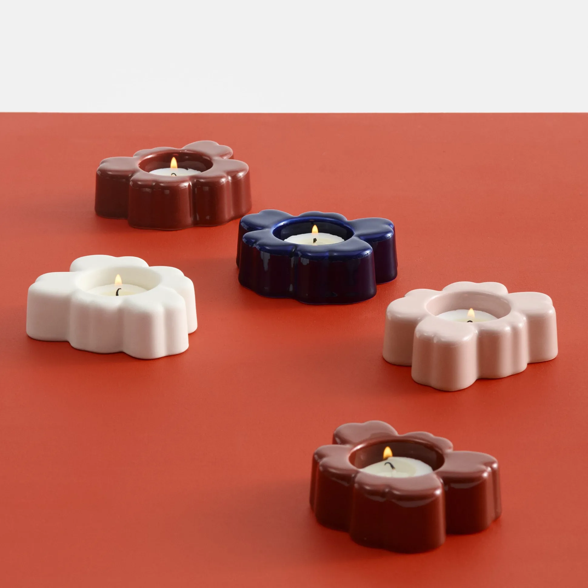 Marimekko Unikko Tealight Holders (Set of 2)