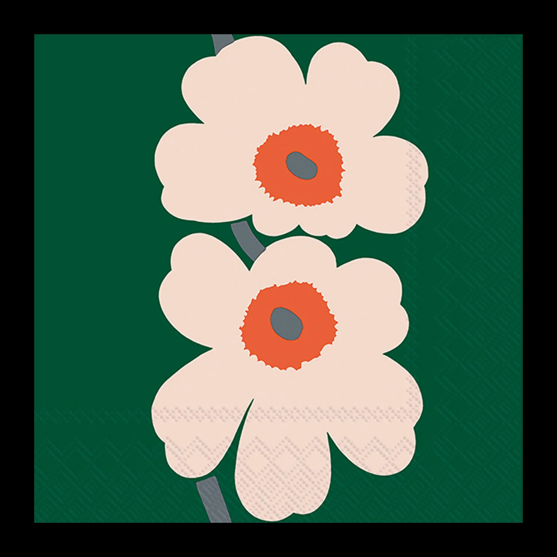 Marimekko Unikko 60th Anniversary Green Lunch Napkins (20 Pack)