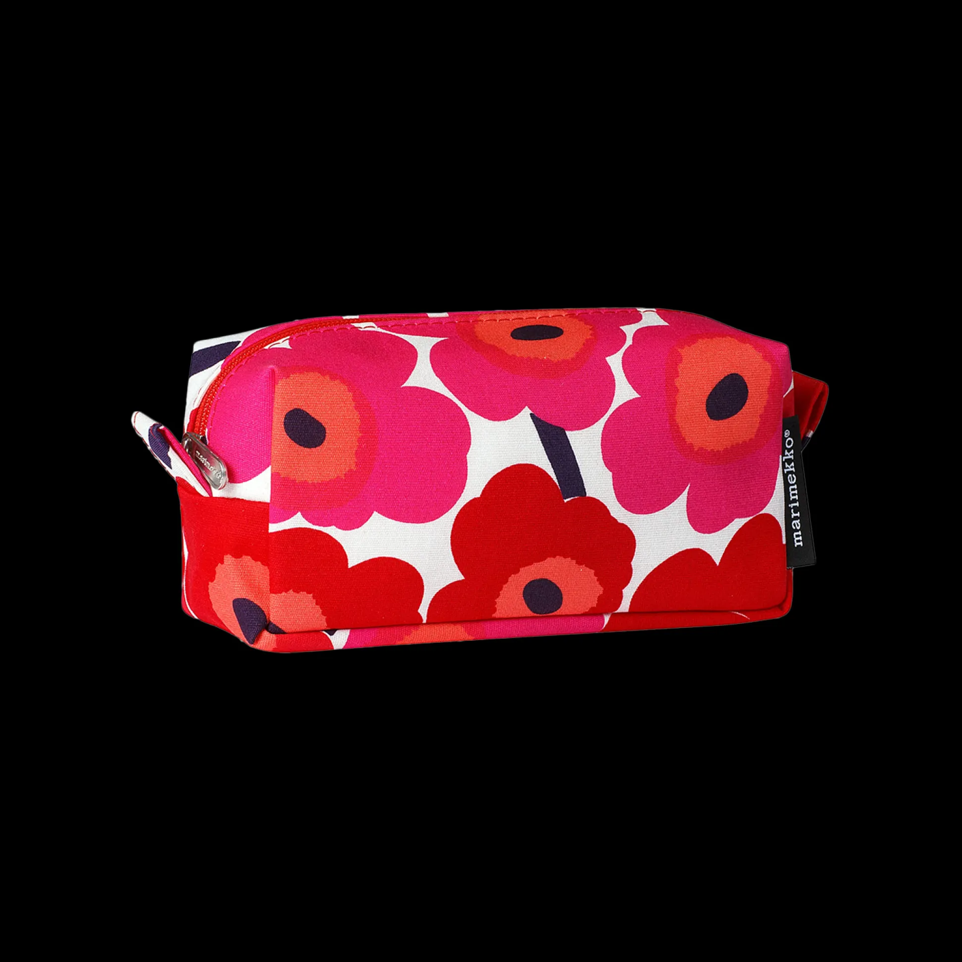 Marimekko Unikko Tiise Cosmetic Bag, white/red