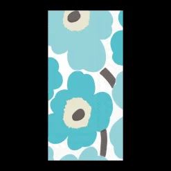 Marimekko Unikko Turquoise Buffet Napkins (16 pack)