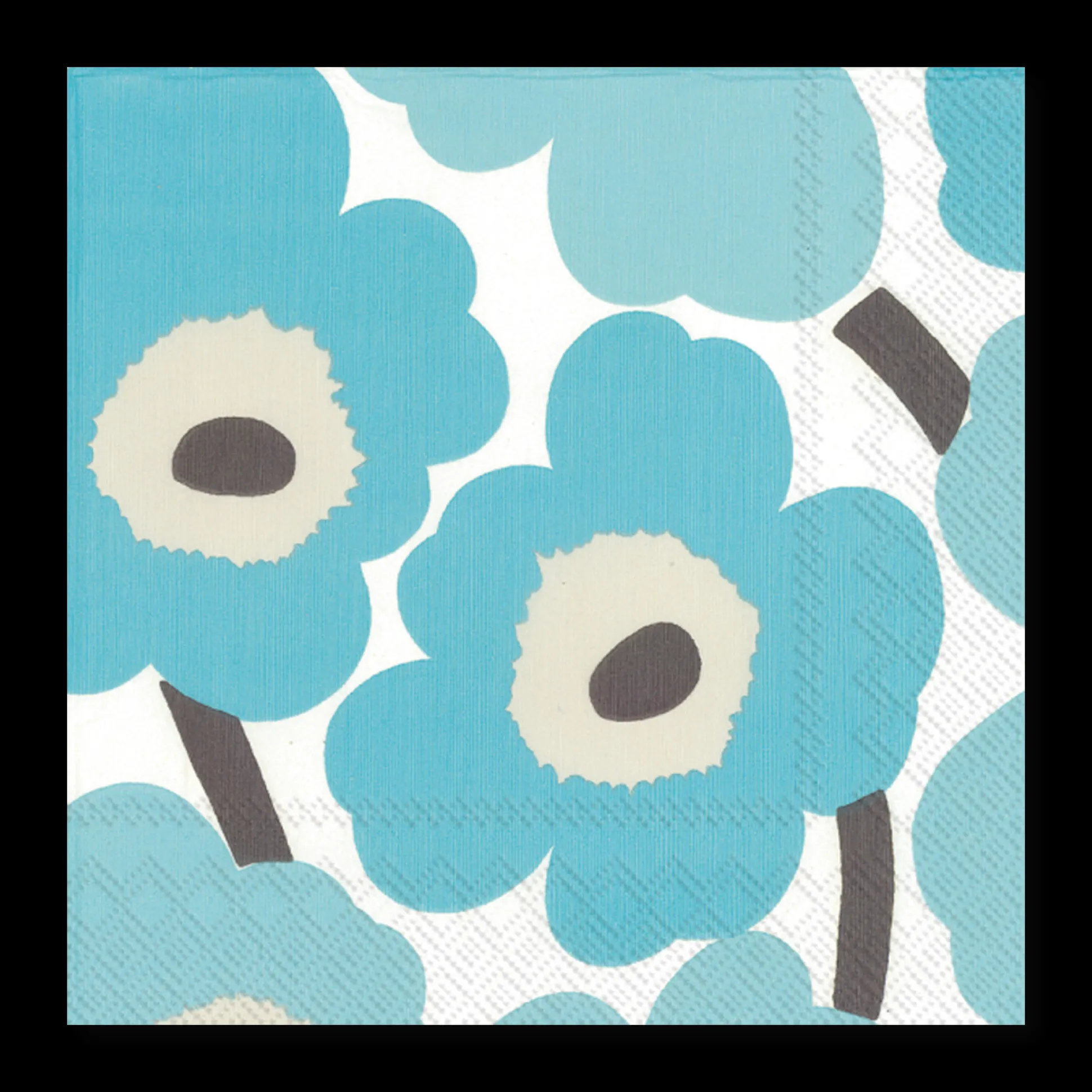 Marimekko Unikko Turquoise Lunch Napkins (20 Pack)