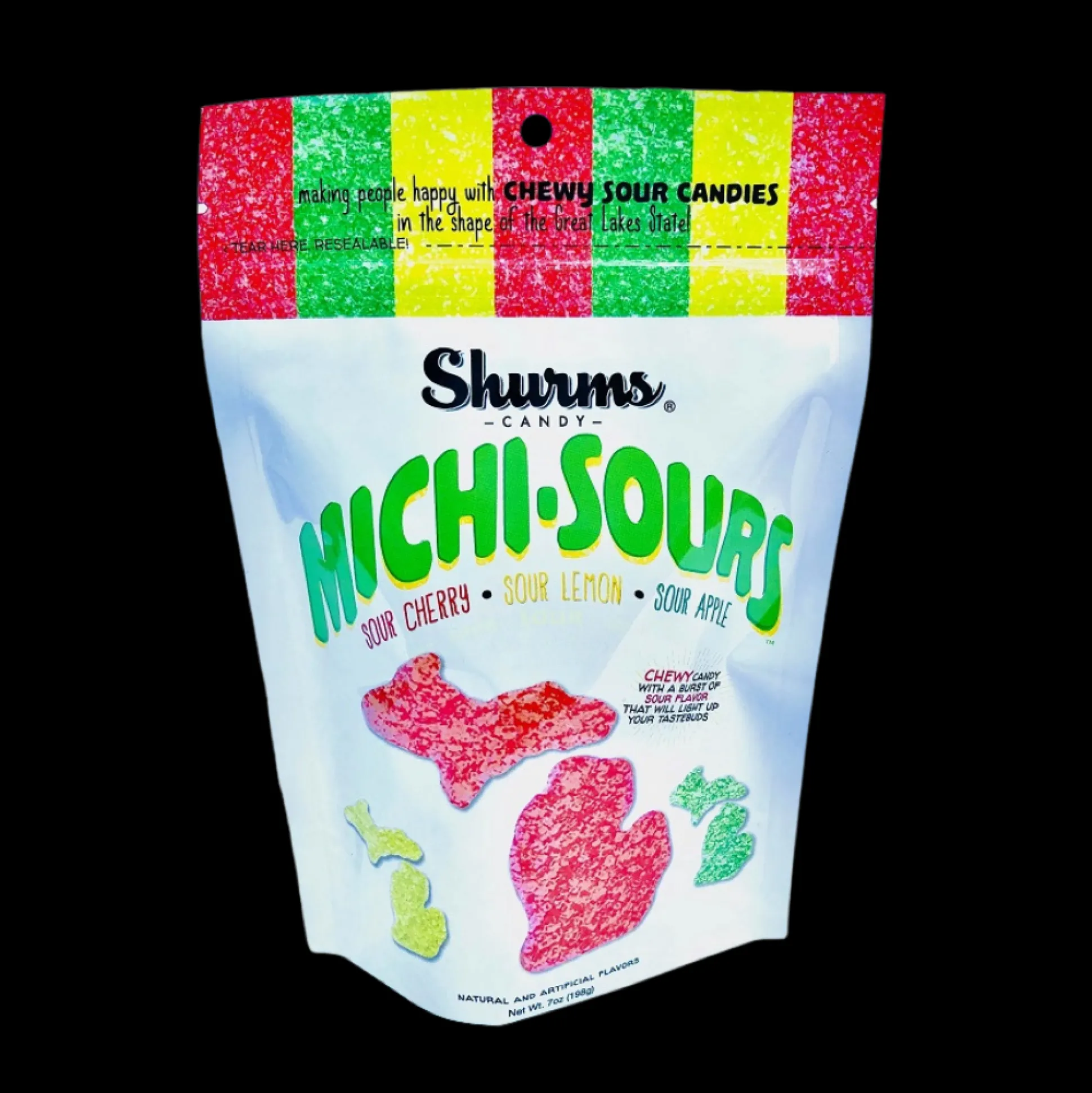 Michi-Sours Gummies Resealable Pouch (198g)