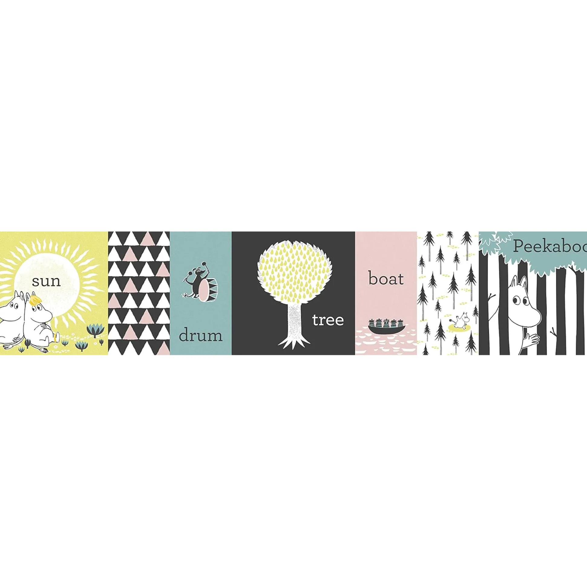 Moomin Fold-Out Board Book - Words Tummy Time (Ages 0-3)
