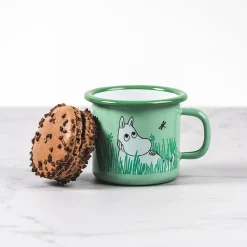 Muurla Moomin Friends Green Enamel Children's Mug