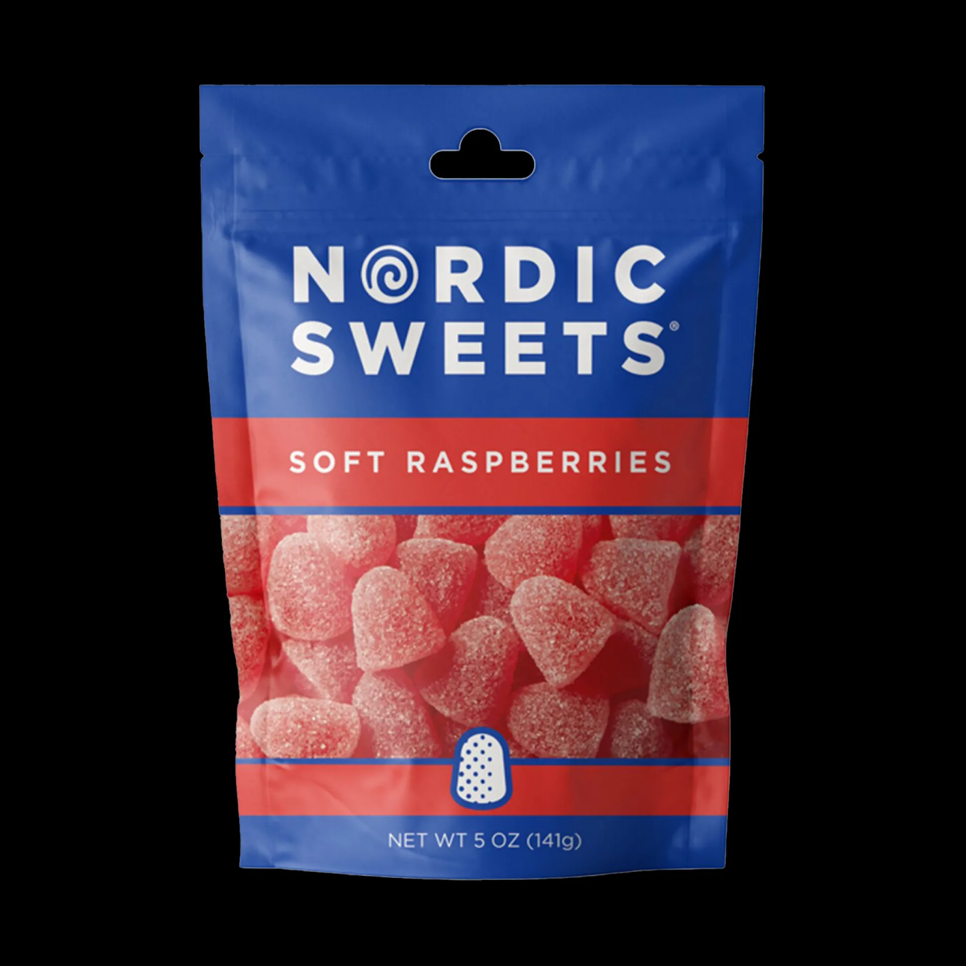Nordic Sweets Soft Raspberries Candy Bag (141g)