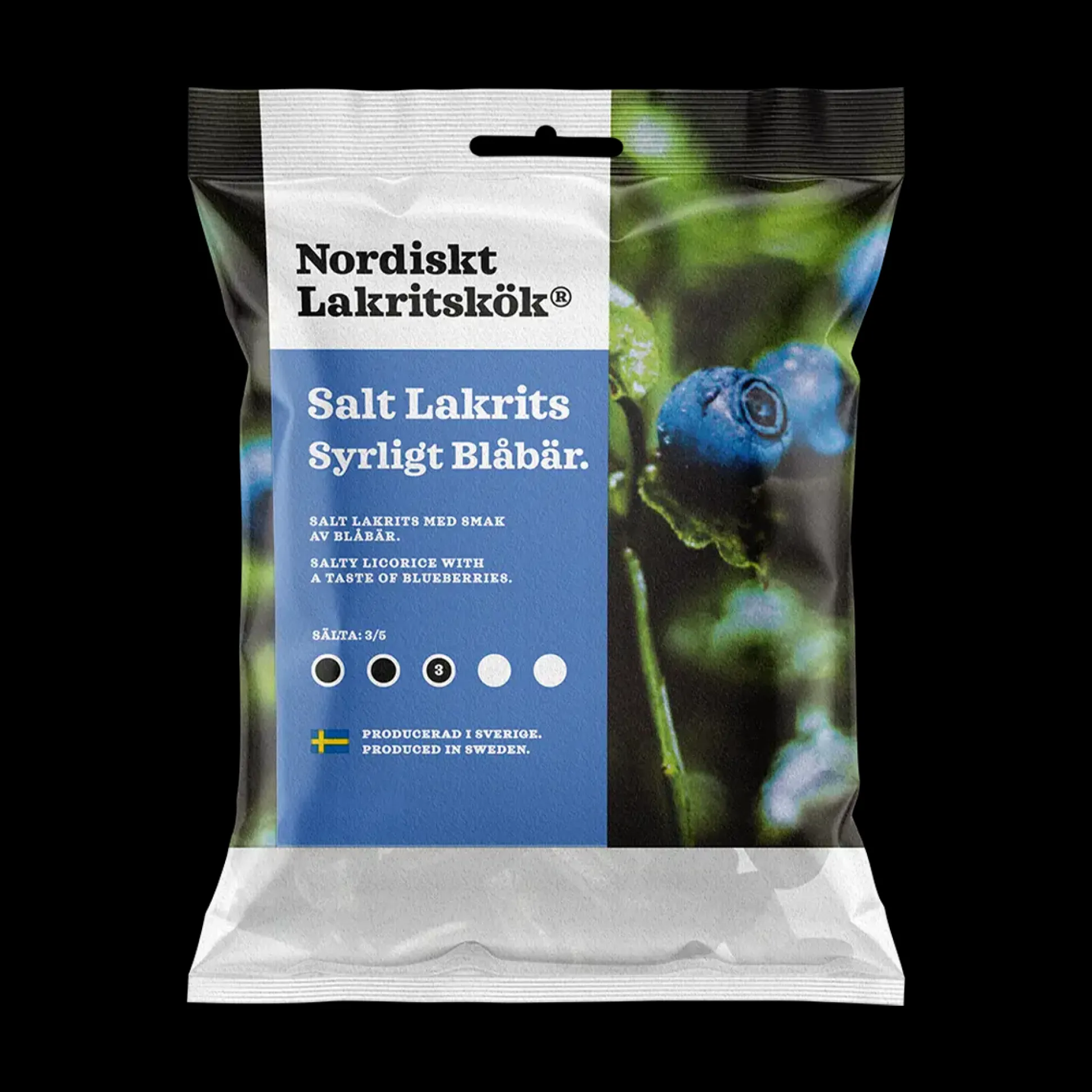 Nordiskt Lakritskök Salty Licorice Sour Blueberry (120g)
