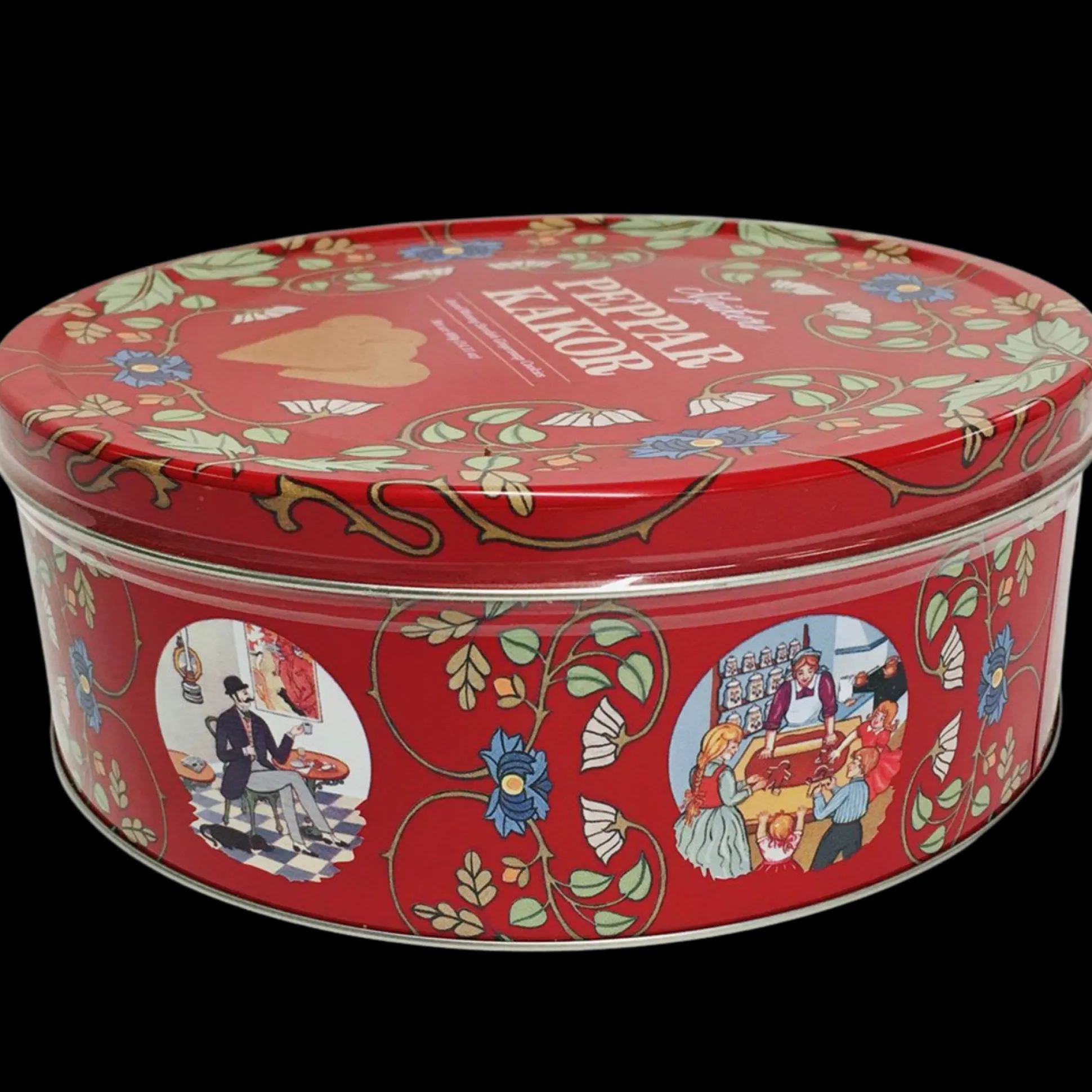 Nyakers Swedish Gingersnap Cookie Tin Red (400g)