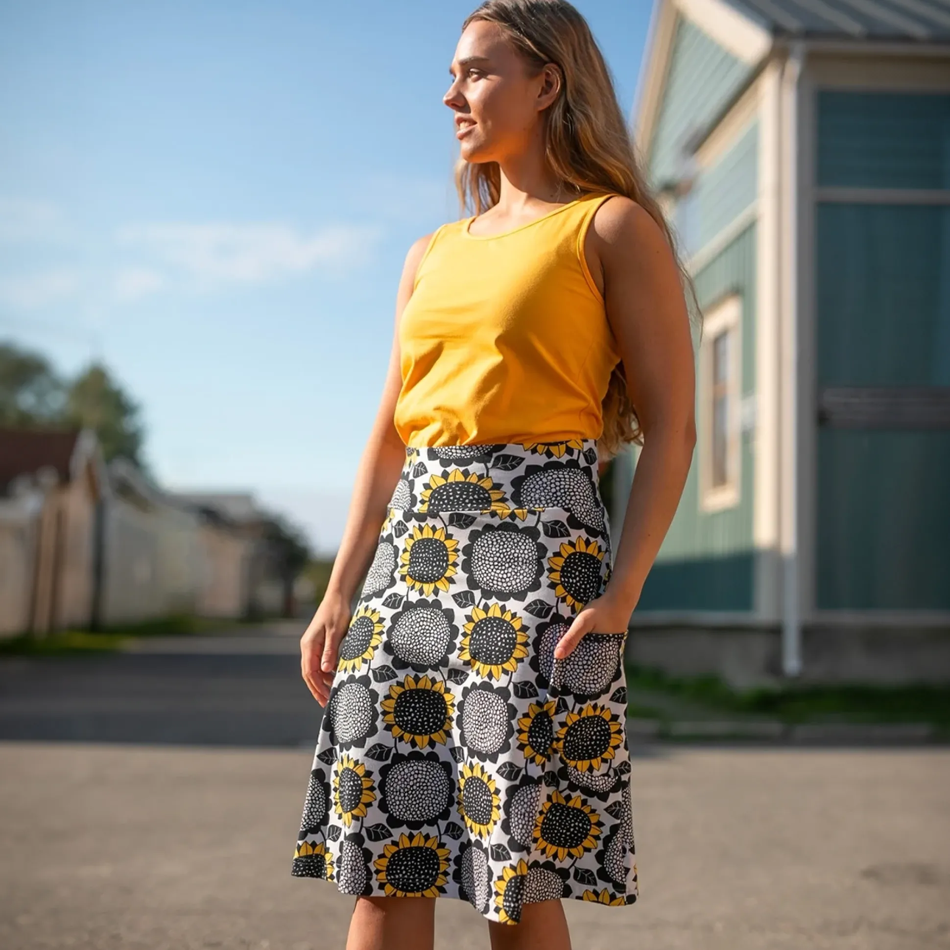 PaaPii Pisara Skirt - Sunflower