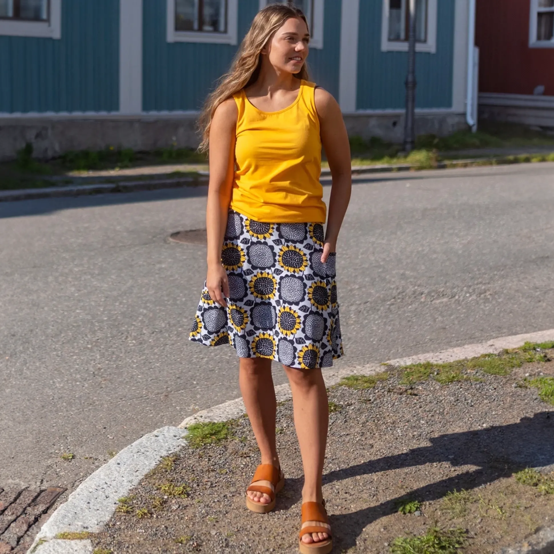 PaaPii Pisara Skirt - Sunflower