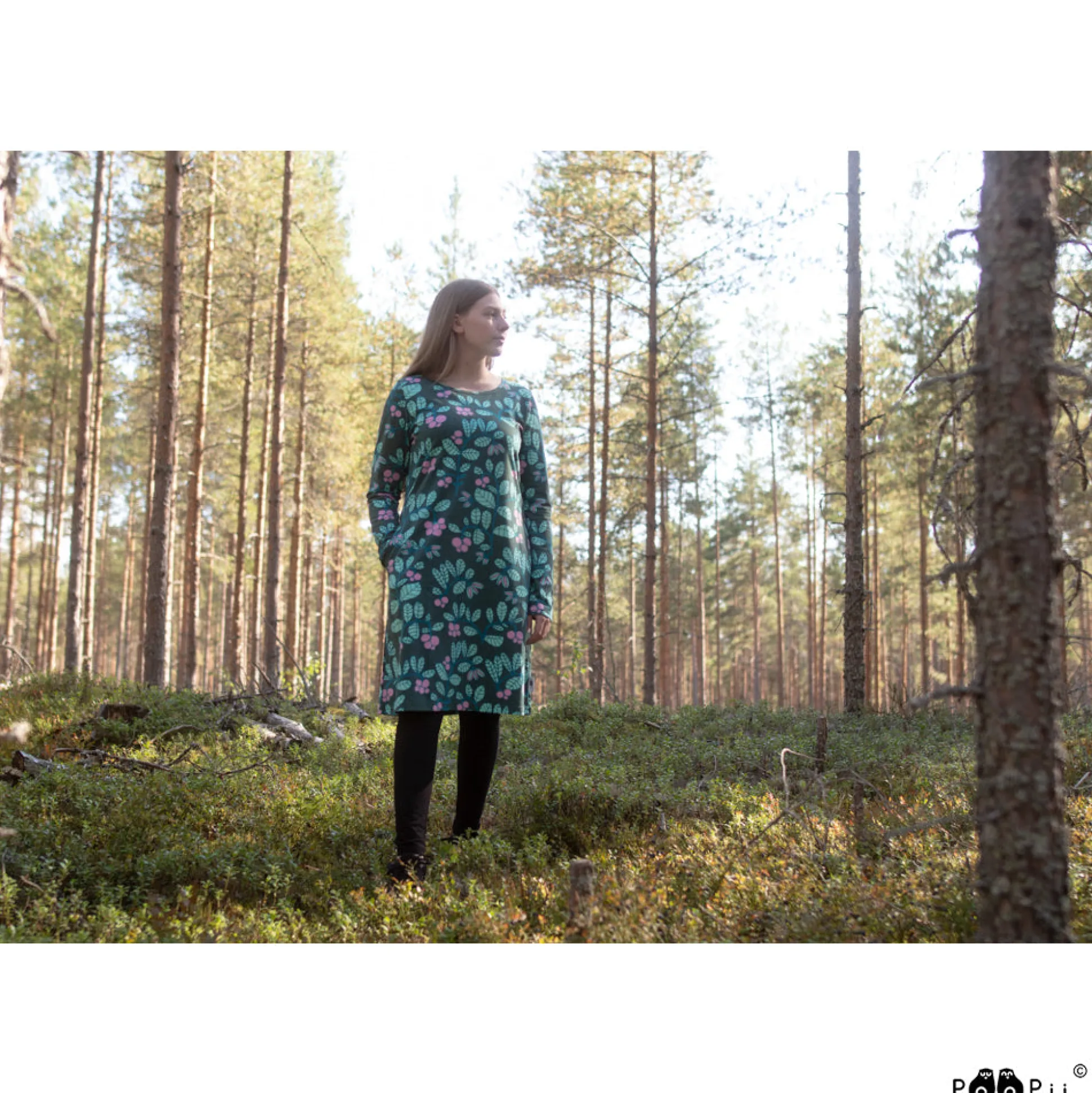 PaaPii Sini Dress - Lingonberry