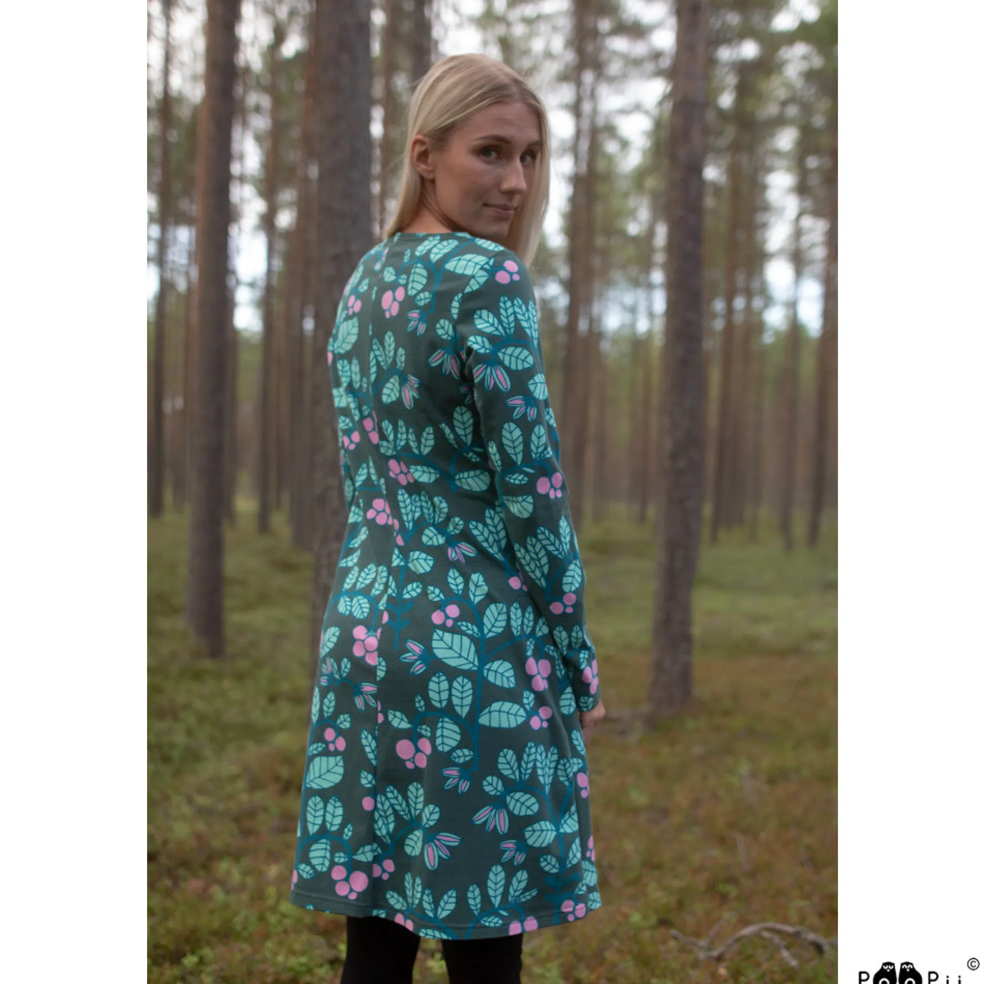 PaaPii Sini Dress - Lingonberry