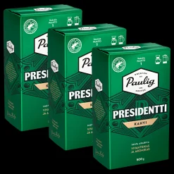 Paulig Presidentti Coffee Light Roast, 3 Pack