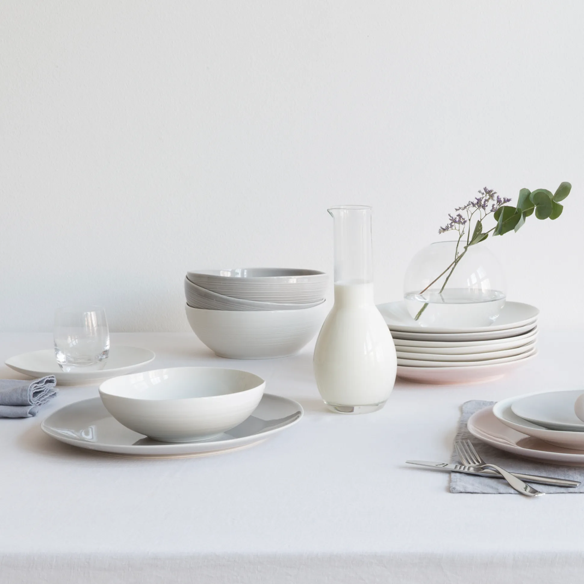 Pentik Kallio Grey Pasta Bowl