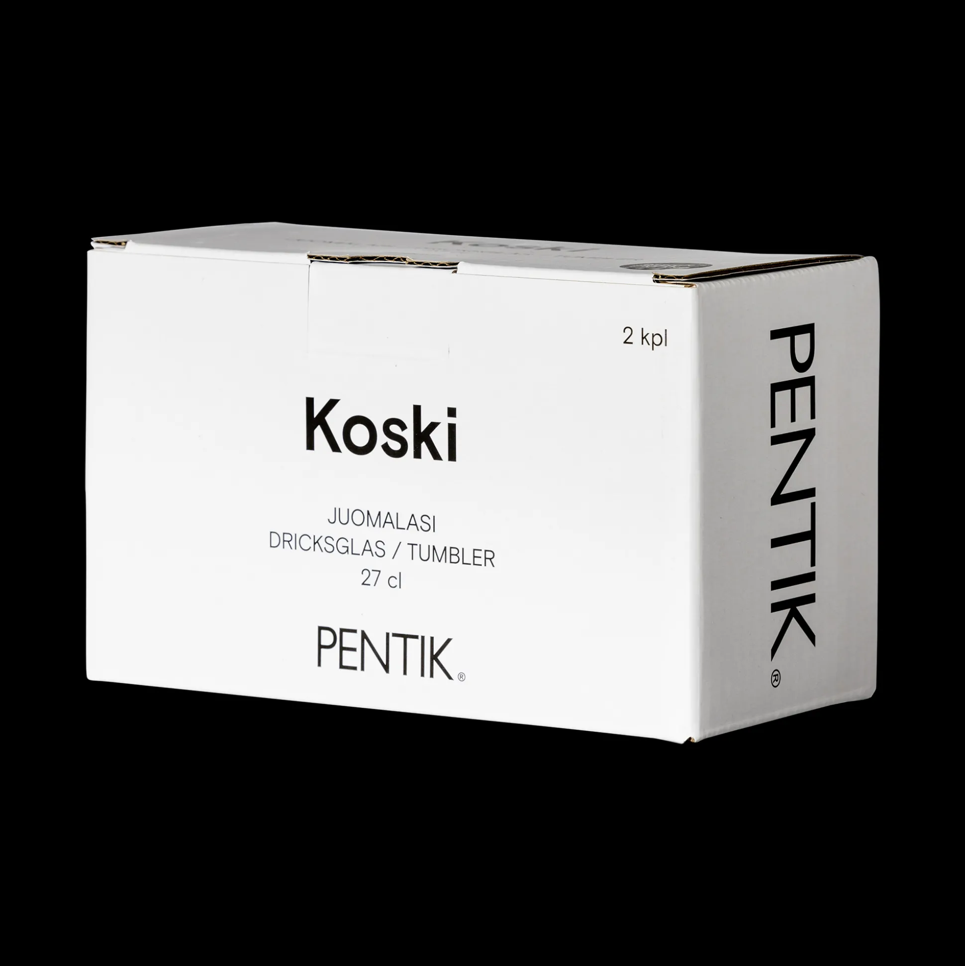 Pentik Koski Grey Glass Tumbler (Set of 2)