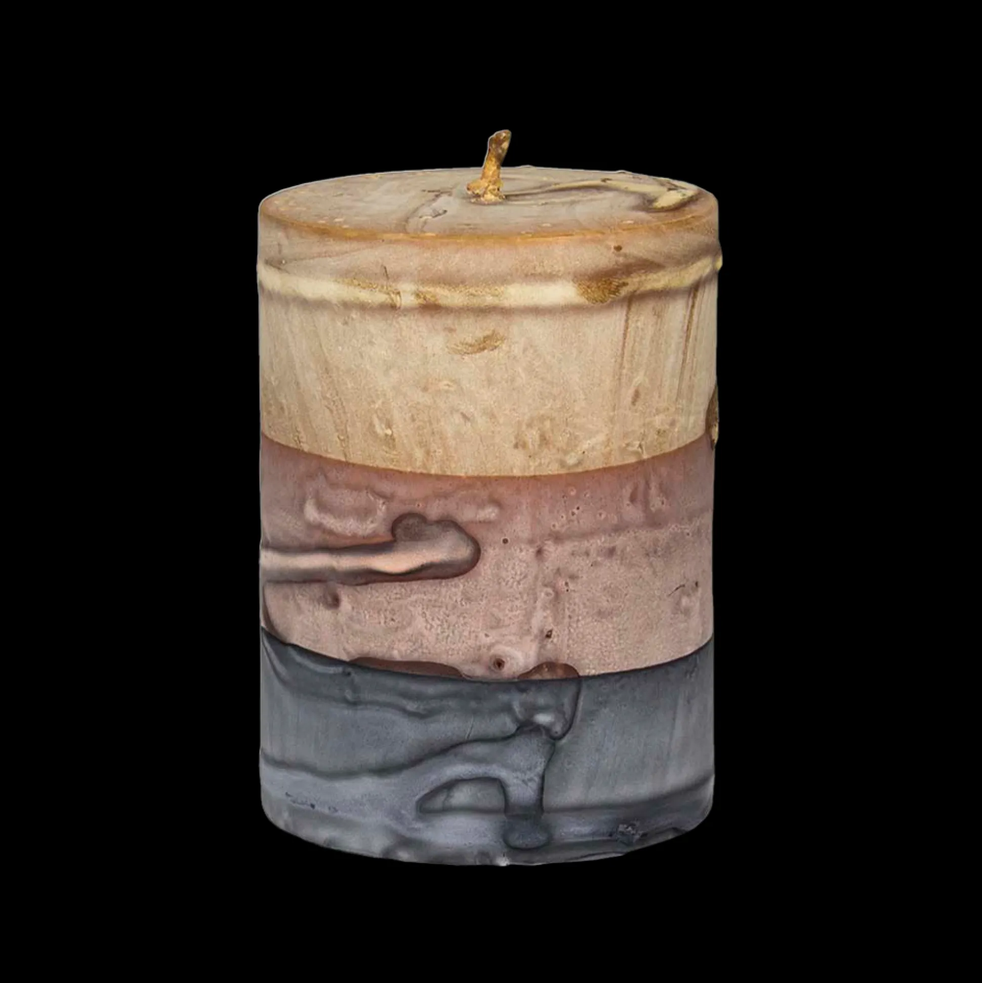 Puttipaja Tar Scented Candle, beige stripe