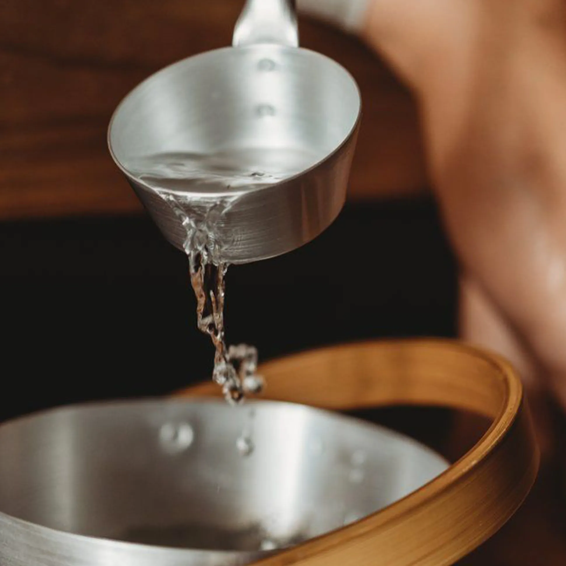 Rento Aluminum Bamboo Sauna Ladle