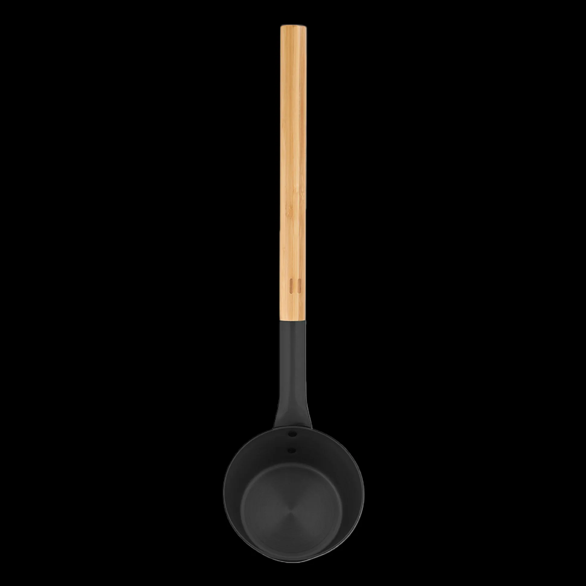Rento Black Aluminum Bamboo Sauna Ladle