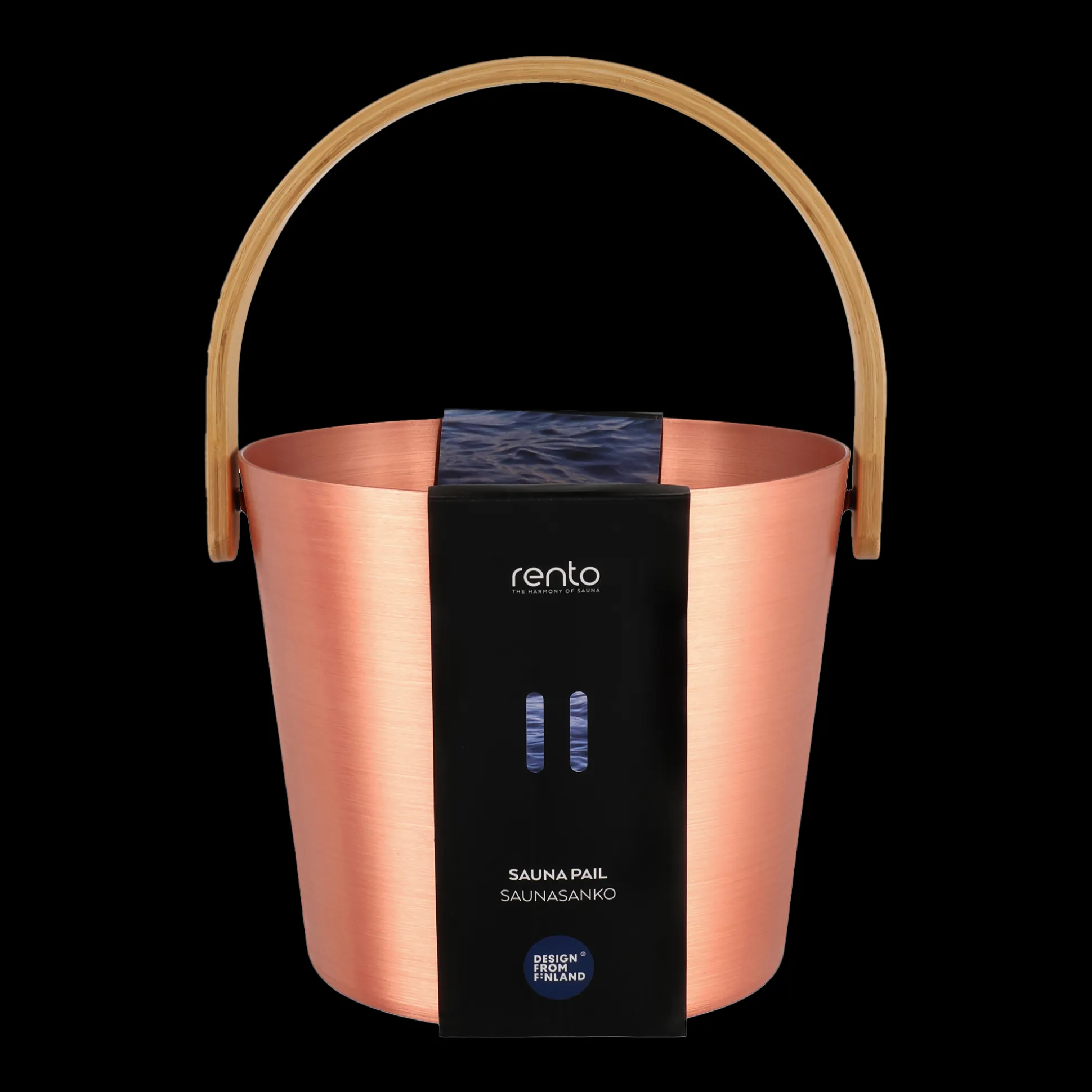 Rento Bronze Aluminum Bamboo Sauna Bucket