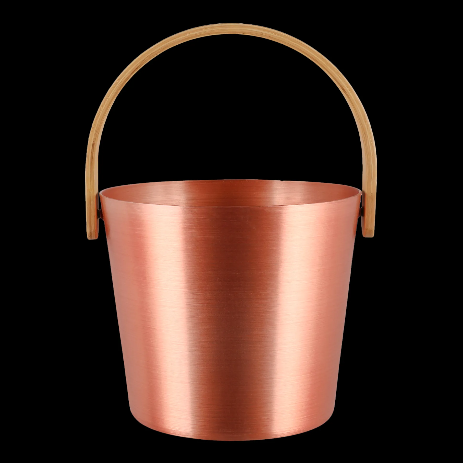 Rento Bronze Aluminum Bamboo Sauna Bucket