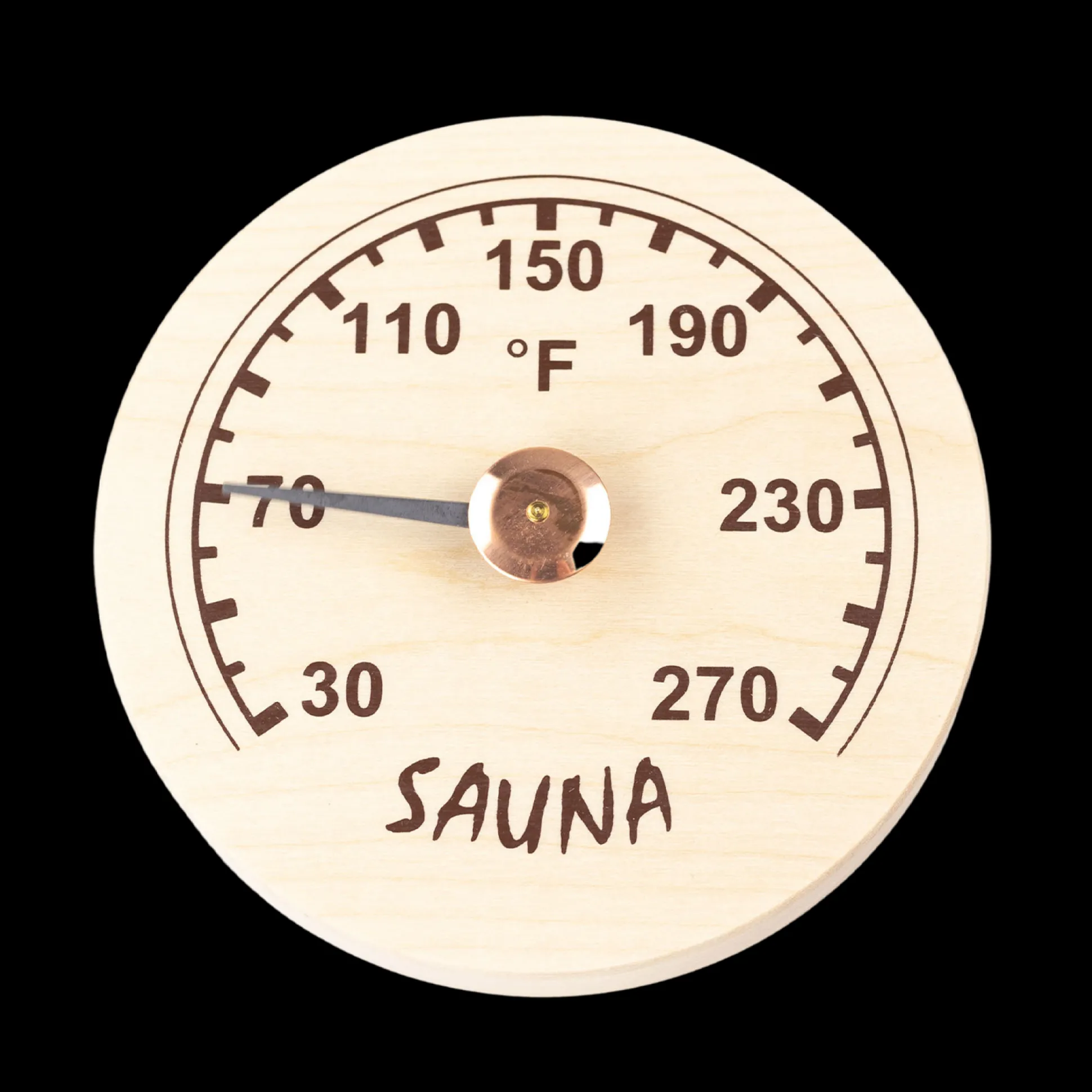 Round Sauna Thermometer