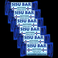 Sisu Wild Blueberry Chocolate Bar, 6 Pack