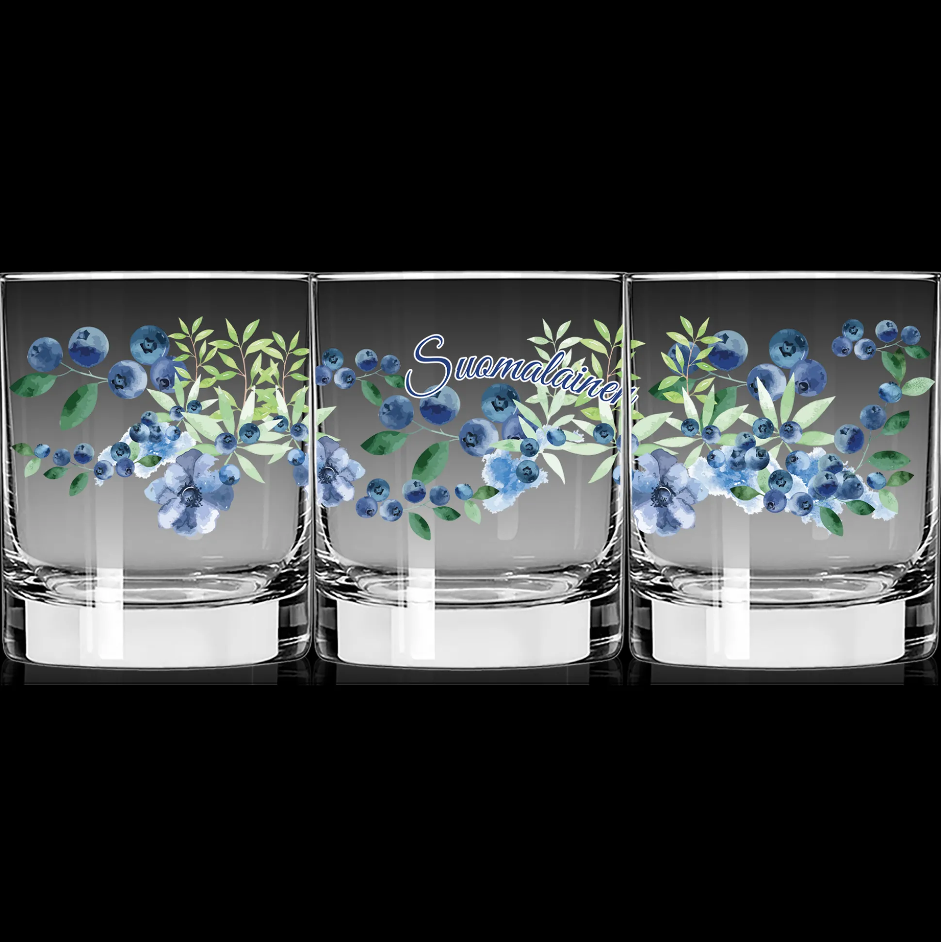 Suomalainen Blueberry Double Old-Fashioned Glass