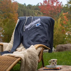 Suomalainen Heather Navy Hoodie