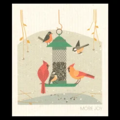 Swedish Dishcloth - Birds Feeding