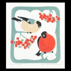 Swedish Dishcloth - Bullfinches