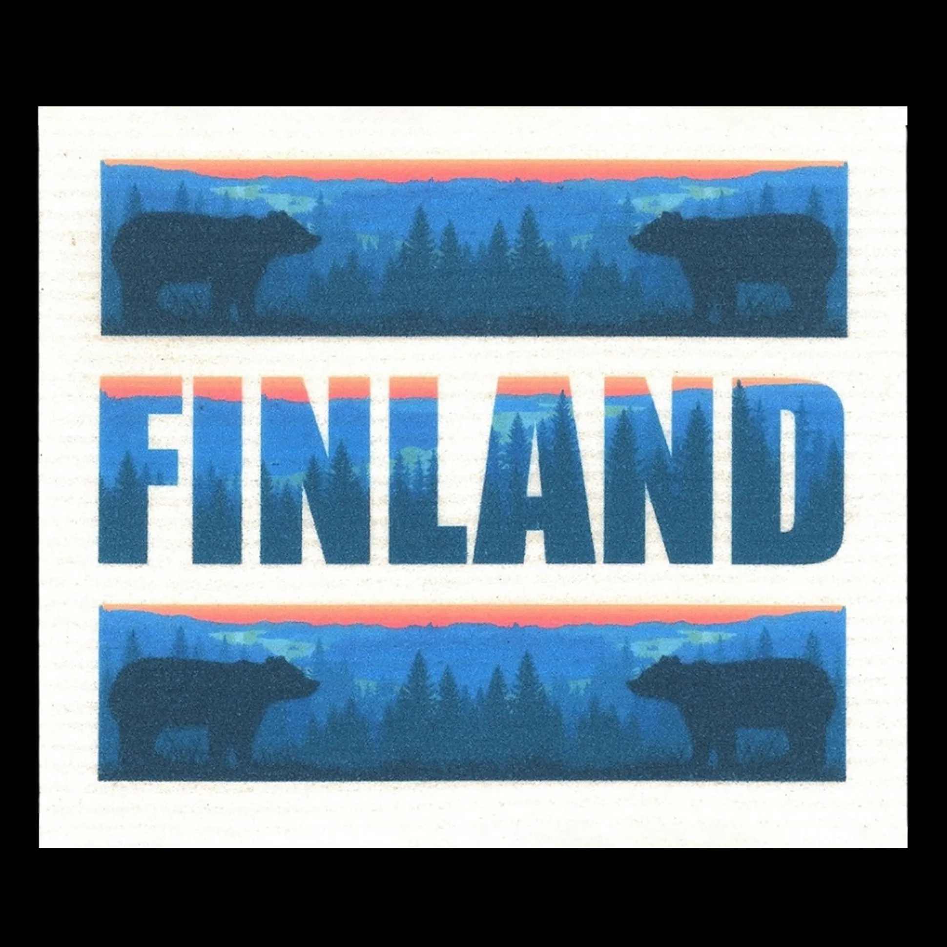 Swedish Dishcloth - Finland Landscape