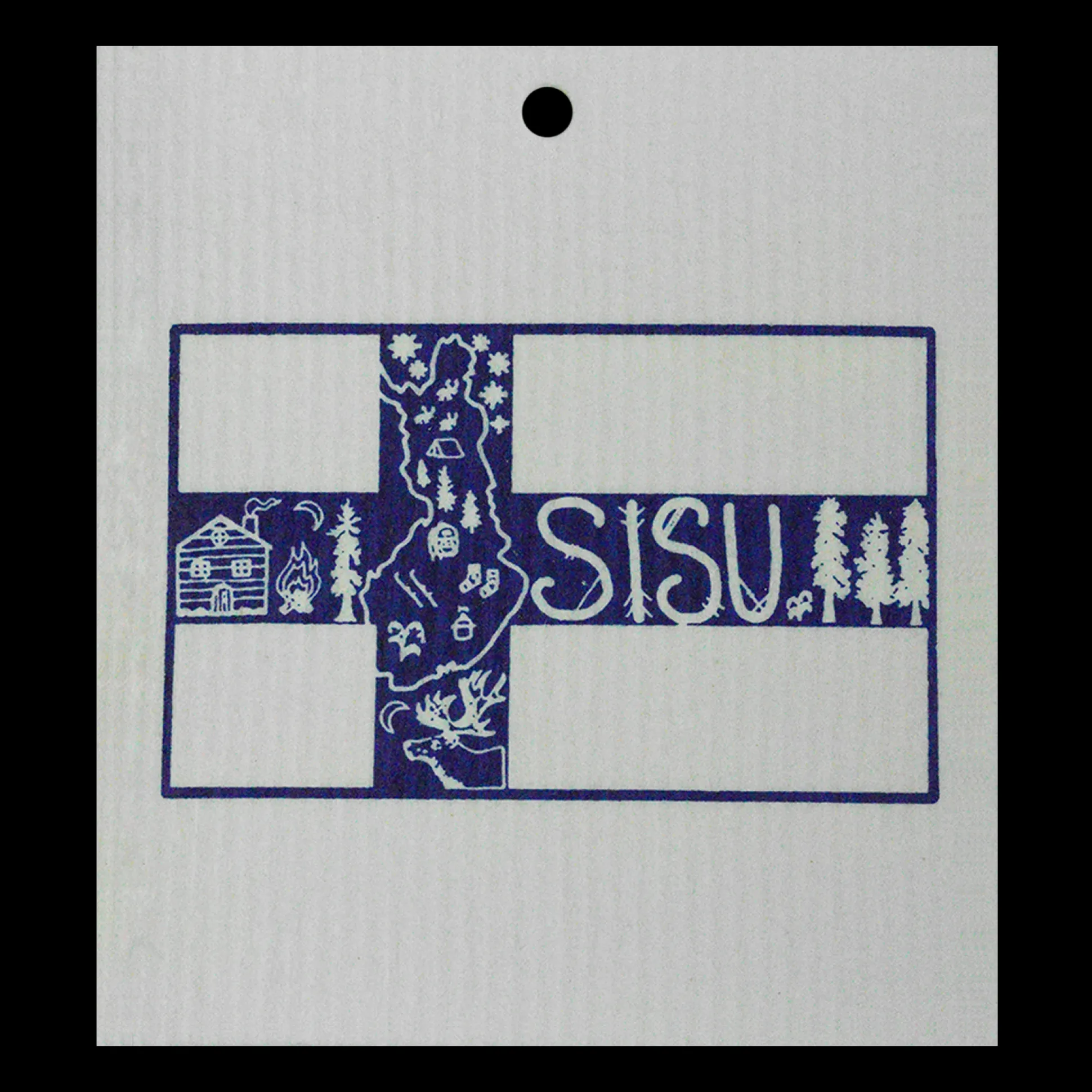 Swedish Dishcloth - SISU Flag