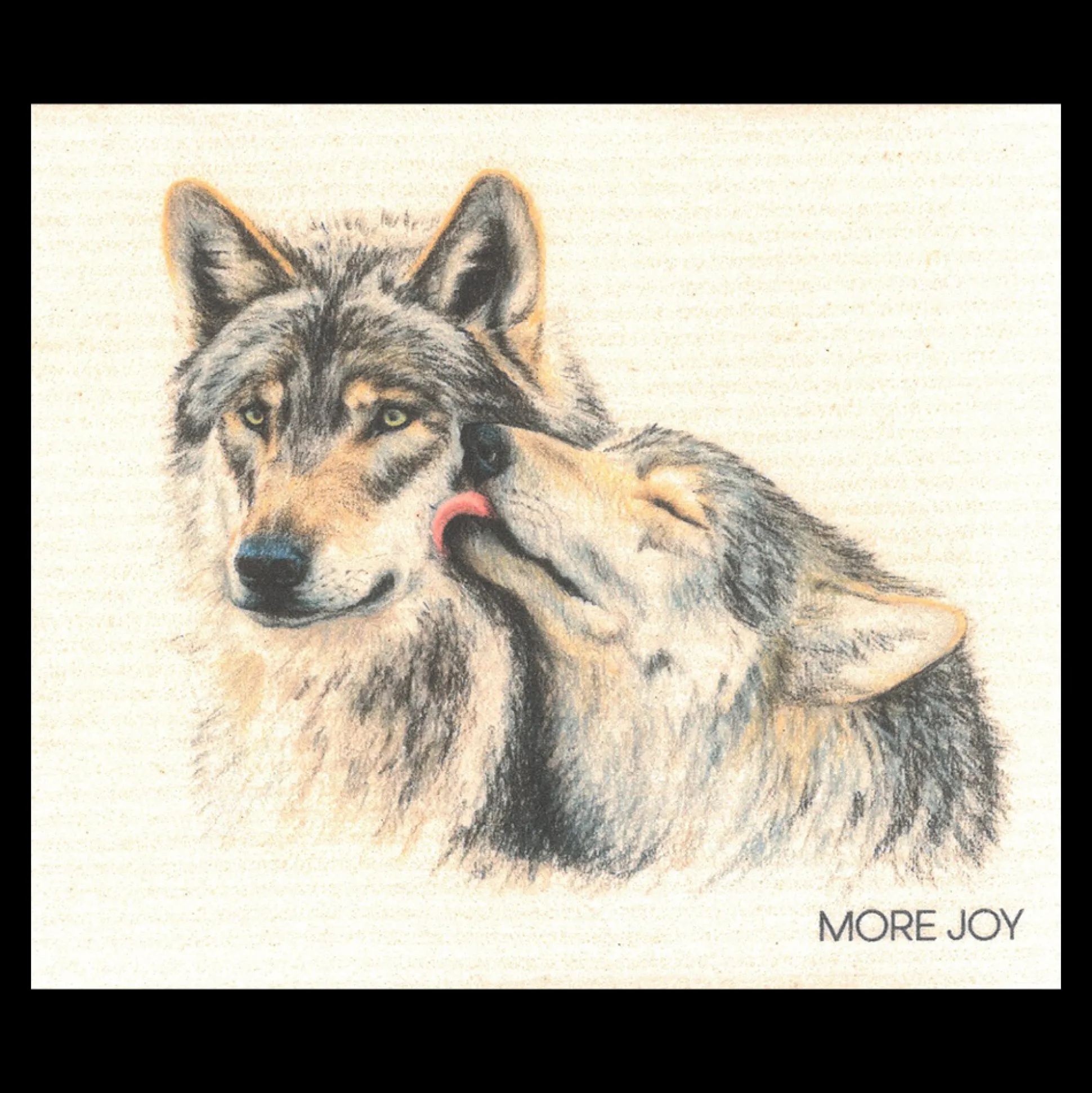 Swedish Dishcloth - Wolf Duo