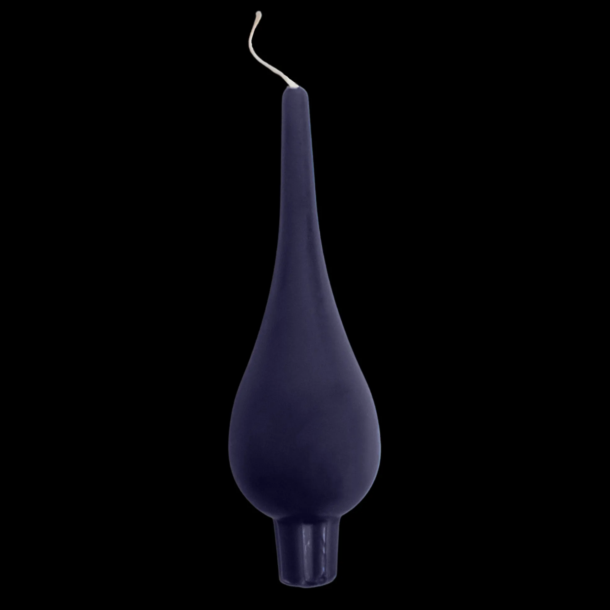 Swedish Large Drop Candle Navy