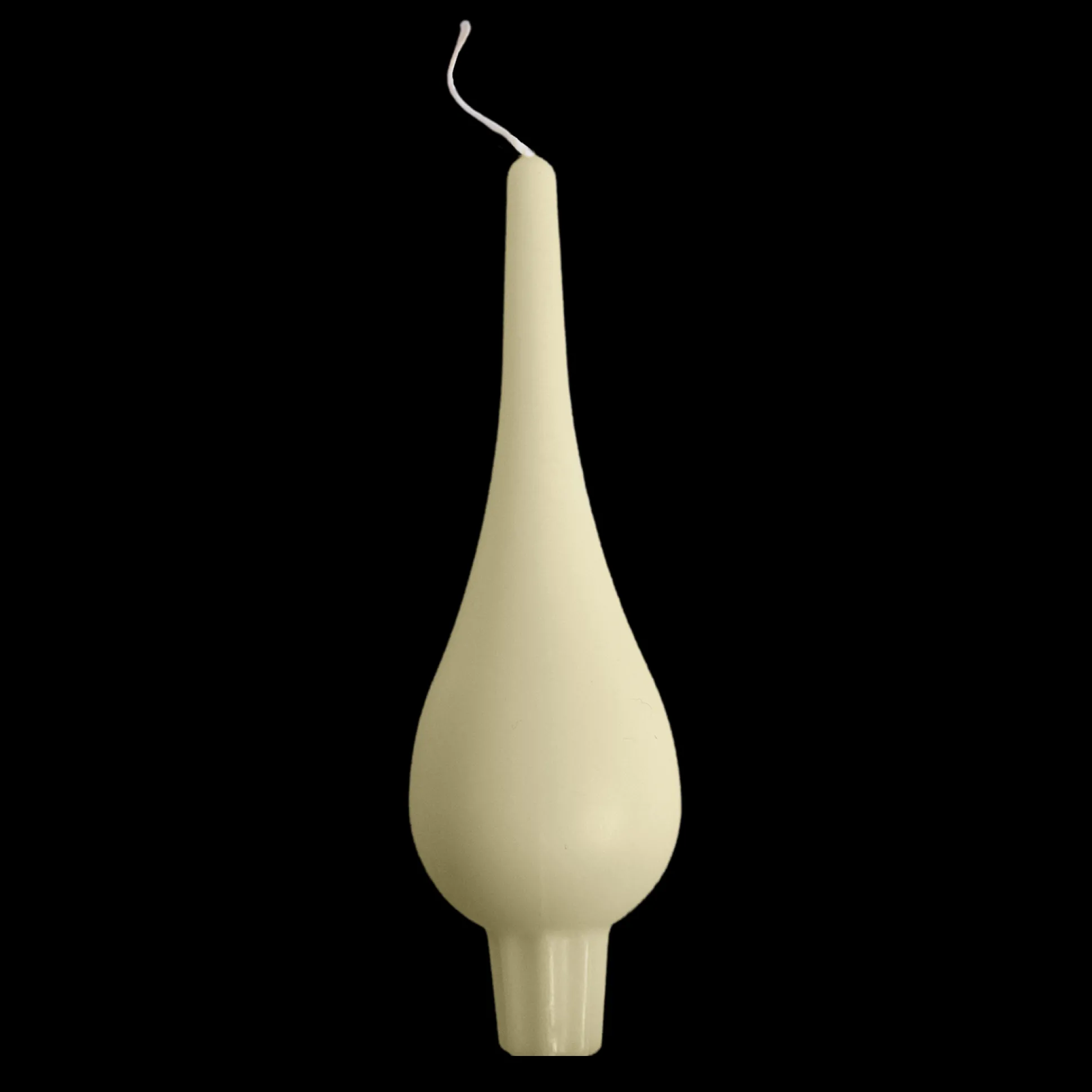 Swedish Large Drop Candle Ivory