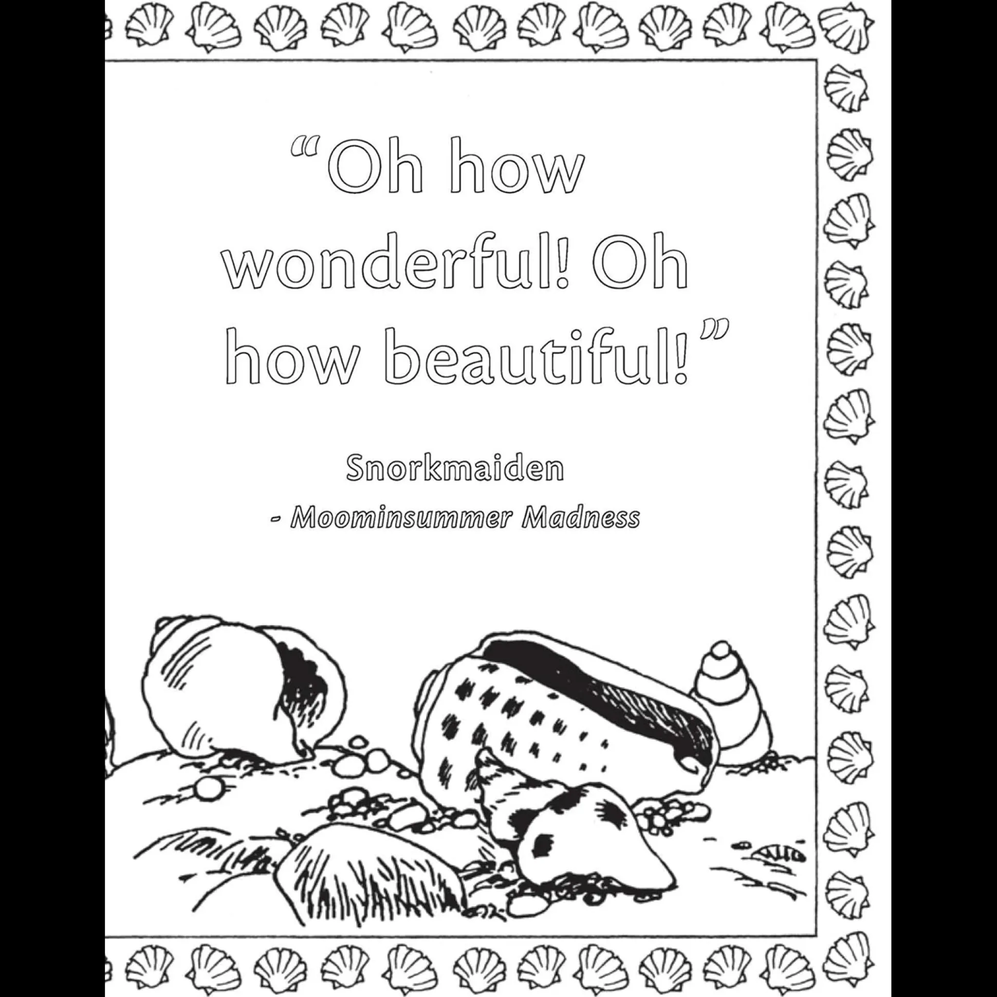 The Moomin Coloring Book (Ages 6-12)