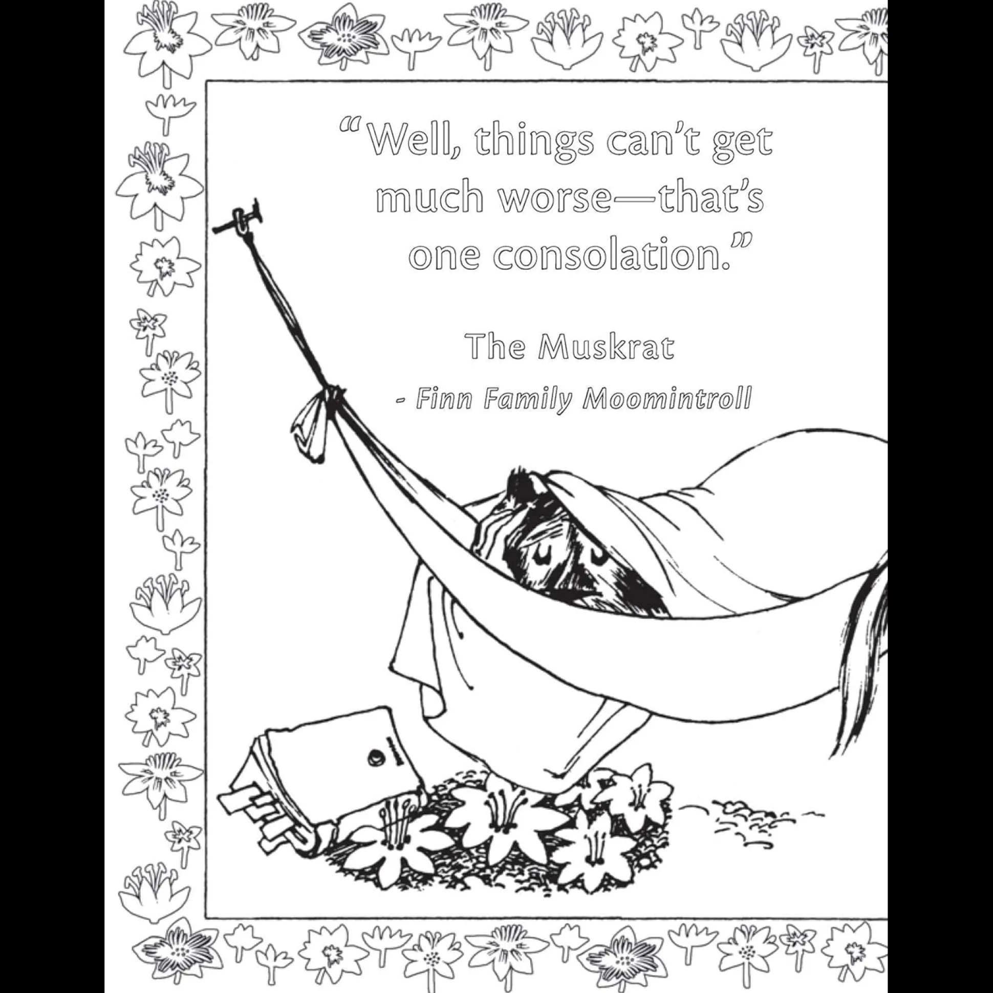 The Moomin Coloring Book (Ages 6-12)